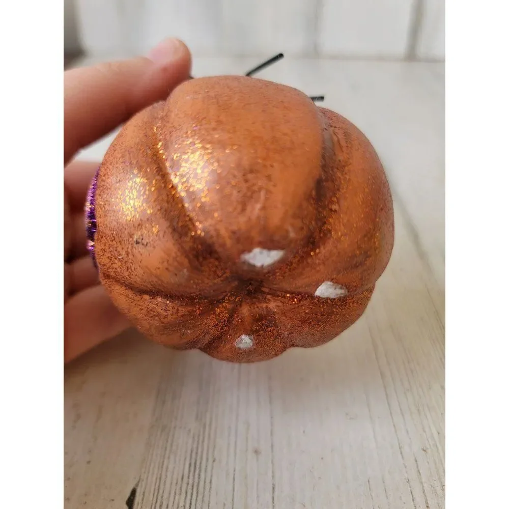 Halloween glitter spider boo pumpkin‎ fang figure decor